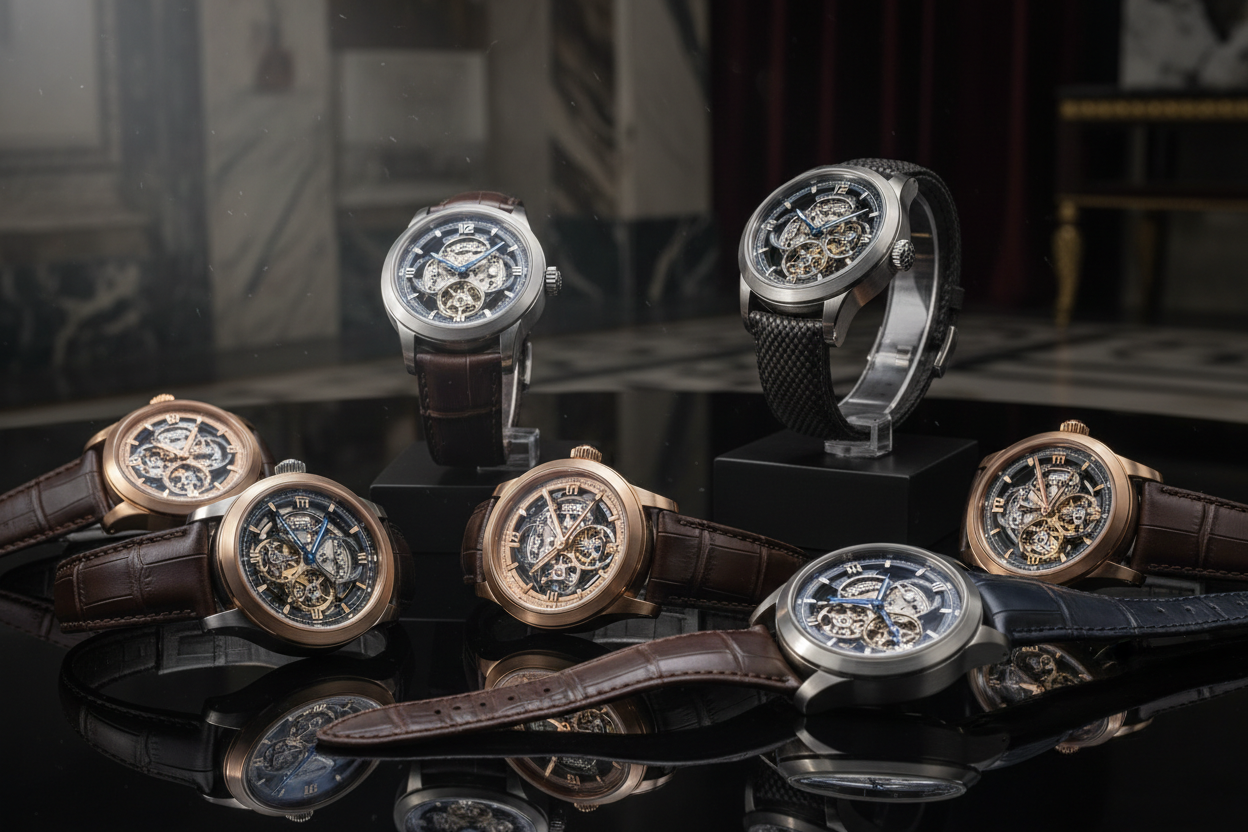 generate an image of luxury watches